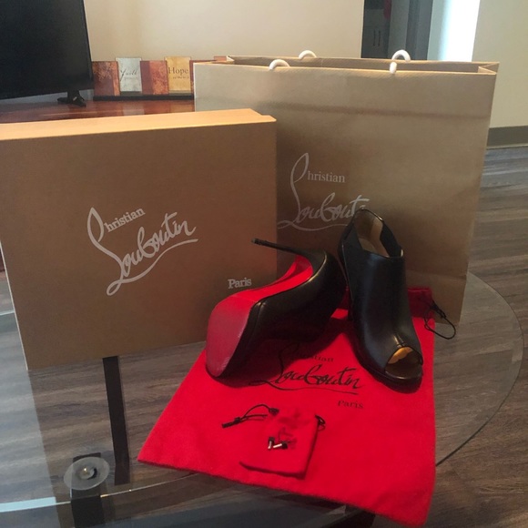 Authentic Christian Louboutin Bootstagram Ankle Boots, Black - Picture 3 of 8